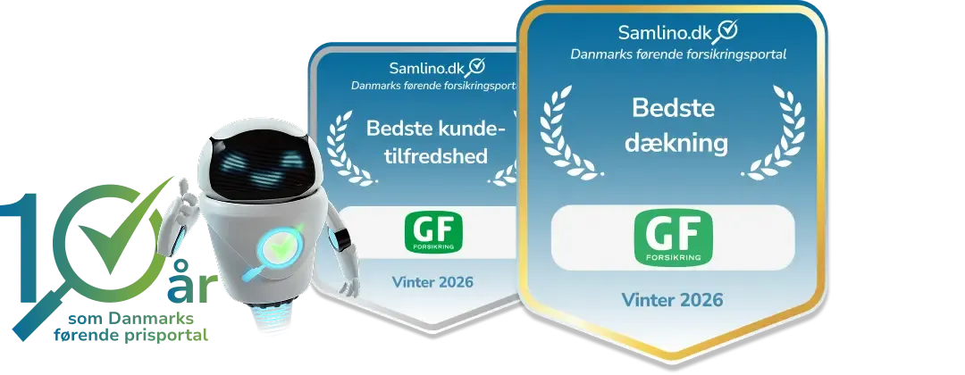 GF bilforsikringspriser uddelt af Samlino.dk for vinteren 2026