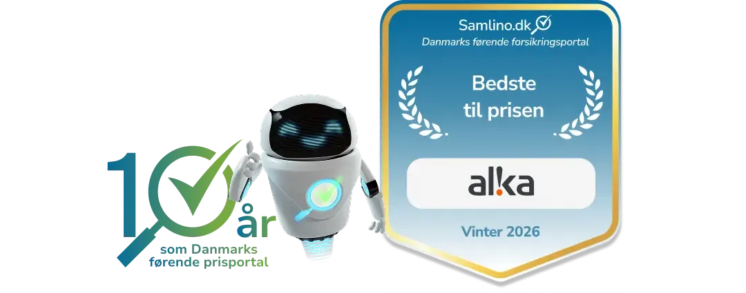 Alka bilforsikringspriser uddelt af Samlino.dk for vinteren 2026