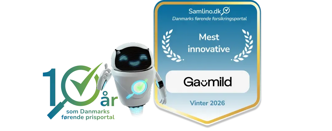 Gavmild forsikringspriser vinteren 2026 uddelt af Samlino.dk