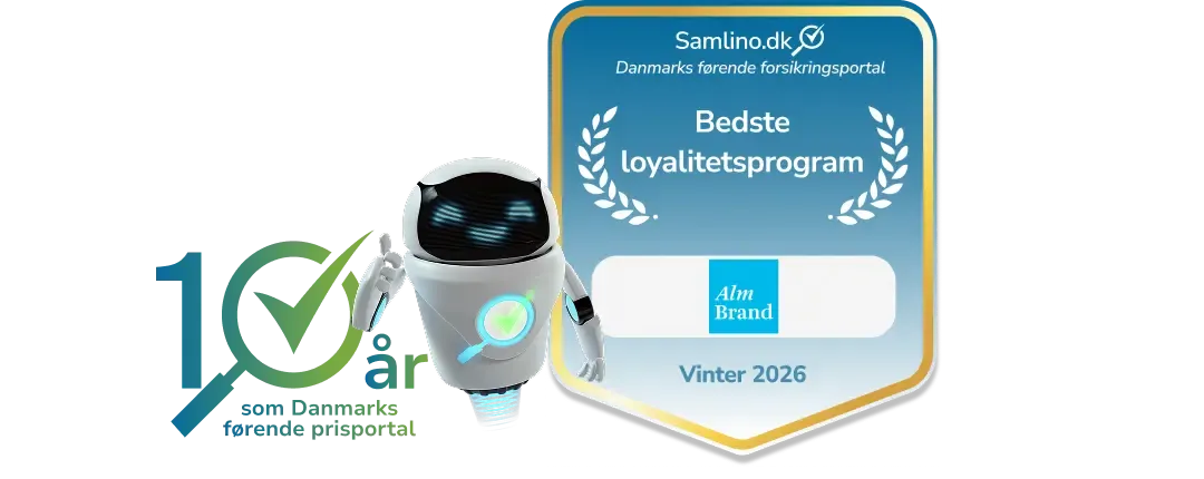 Alm Brand bilforsikringspriser uddelt af Samlino.dk for vinteren 2026