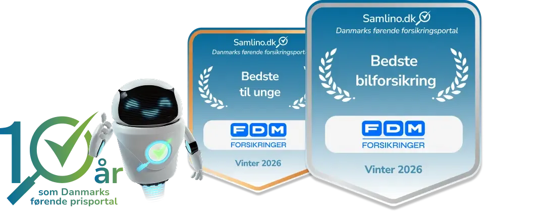 FDM bilforsikringspriser uddelt af Samlino.dk for vinteren 2026