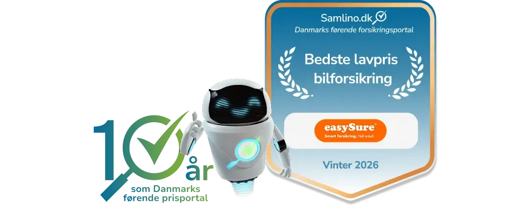 easySure bilforsikringspriser uddelt af Samlino.dk for vinteren 2026