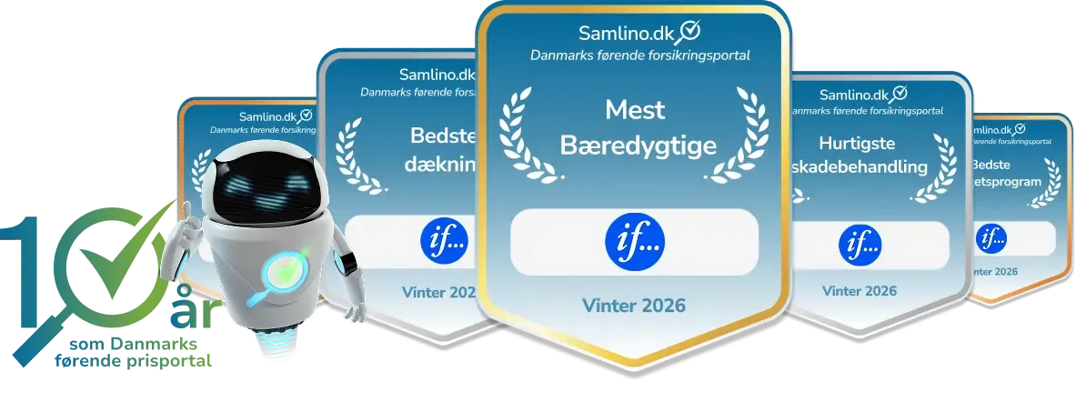 IF forsikringspriser vinteren 2026 uddelt af Samlino.dk