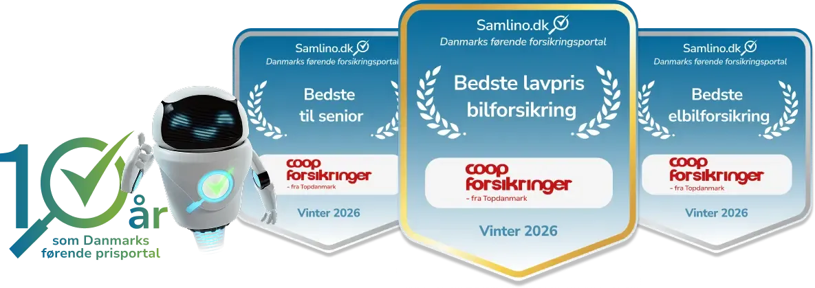 COOP forsikringspriser vinteren 2026 uddelt af Samlino.dk
