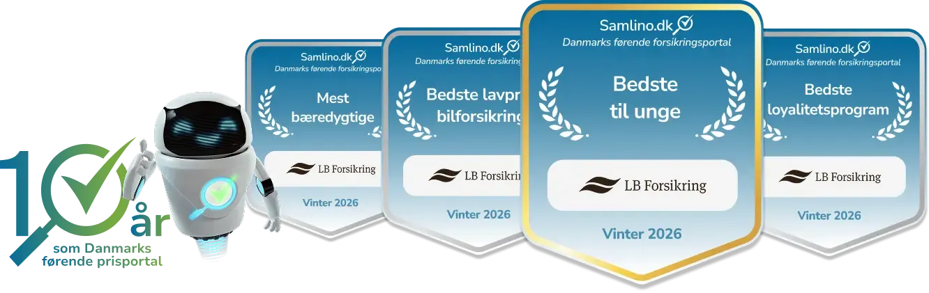 LB forsikring priser for vinteren 2026 uddelt af Samlino.dk